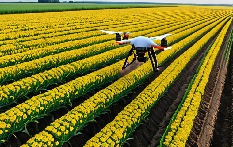 **Image Prompt:** A vibrant field in Ukraine, showcasing modern agricultural technology such as drones and sensors, alongside traditional farming methods. The scene should depict a blend of old and new, symbolizing the evolving landscape of Ukrainian agriculture. Focus on conveying a sense of progress and innovation amidst the challenges.