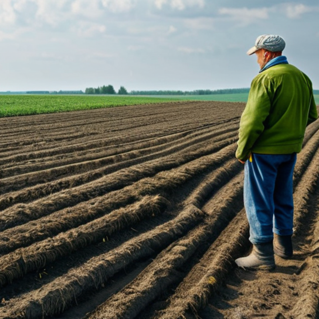 Prompt 1: Ukrainian Farmer Facing Climate Challenges**
