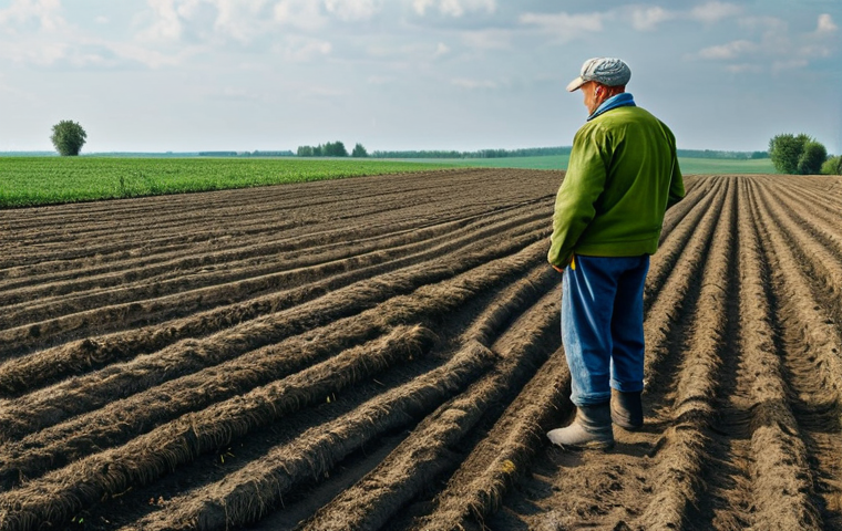 Prompt 1: Ukrainian Farmer Facing Climate Challenges**