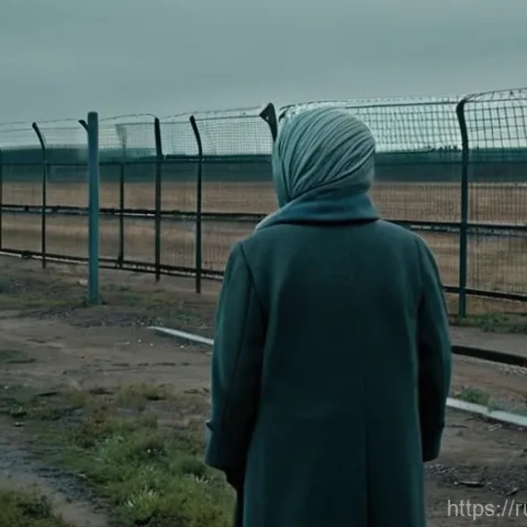 우크라이나와 벨라루스의 관계 - **Divided Borders and Human Longing**
"A poignant, realistic depiction of a heavily fortified bo...